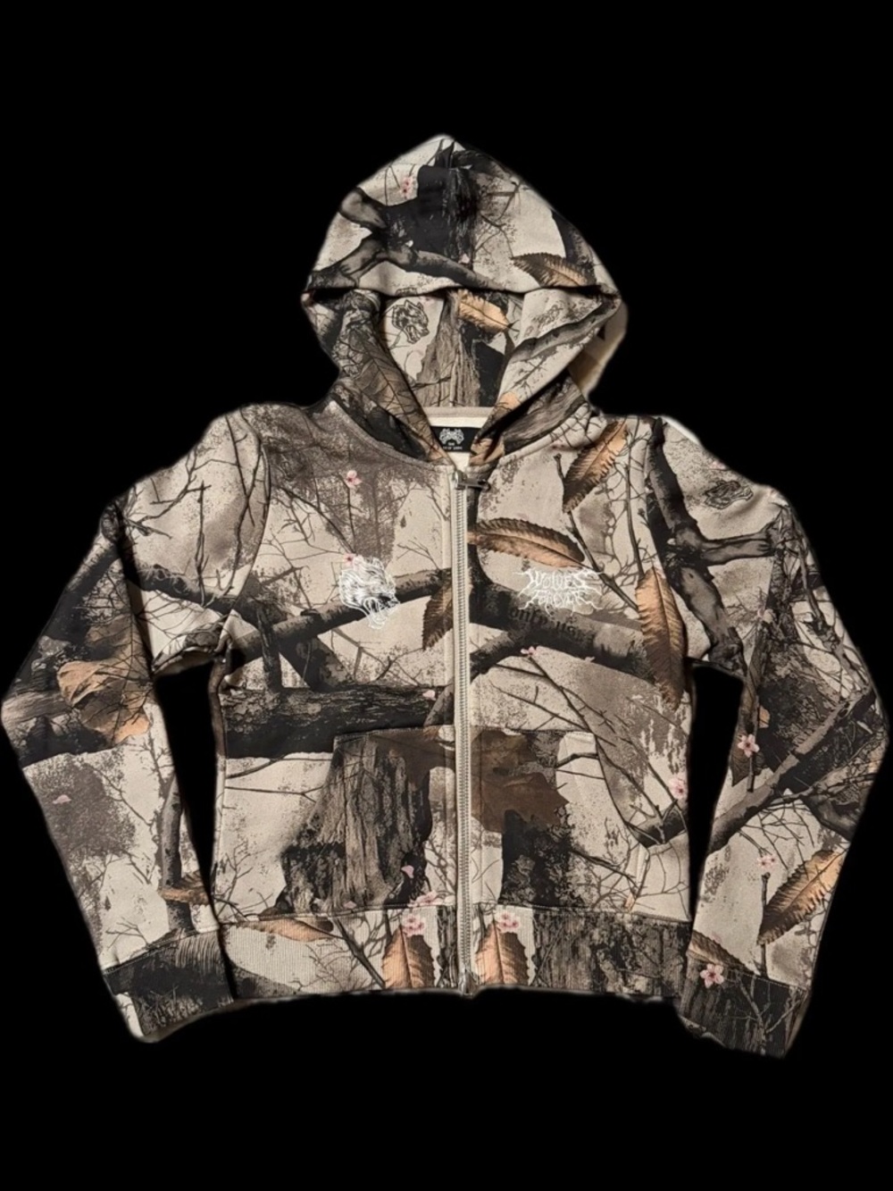 Darc Sport Zip Up Hoodie - Cherry Blossom Woodland Camo